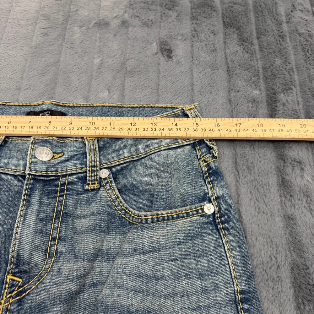 True Religion Ricky Relaxed Straight Jeans Mens 30 Medium Wash Blue 10528